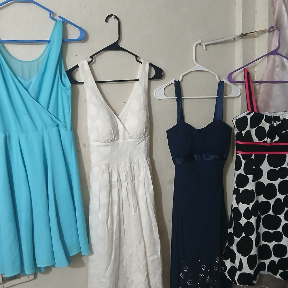 B. Smart White Textured Mini Dress